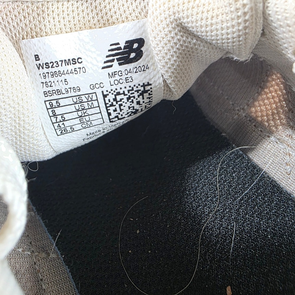 New Balance 237 Womens Mauve Gold Tan Retro‎ Sneakers WS237MSC Size 9.5 - Picture 8 of 8